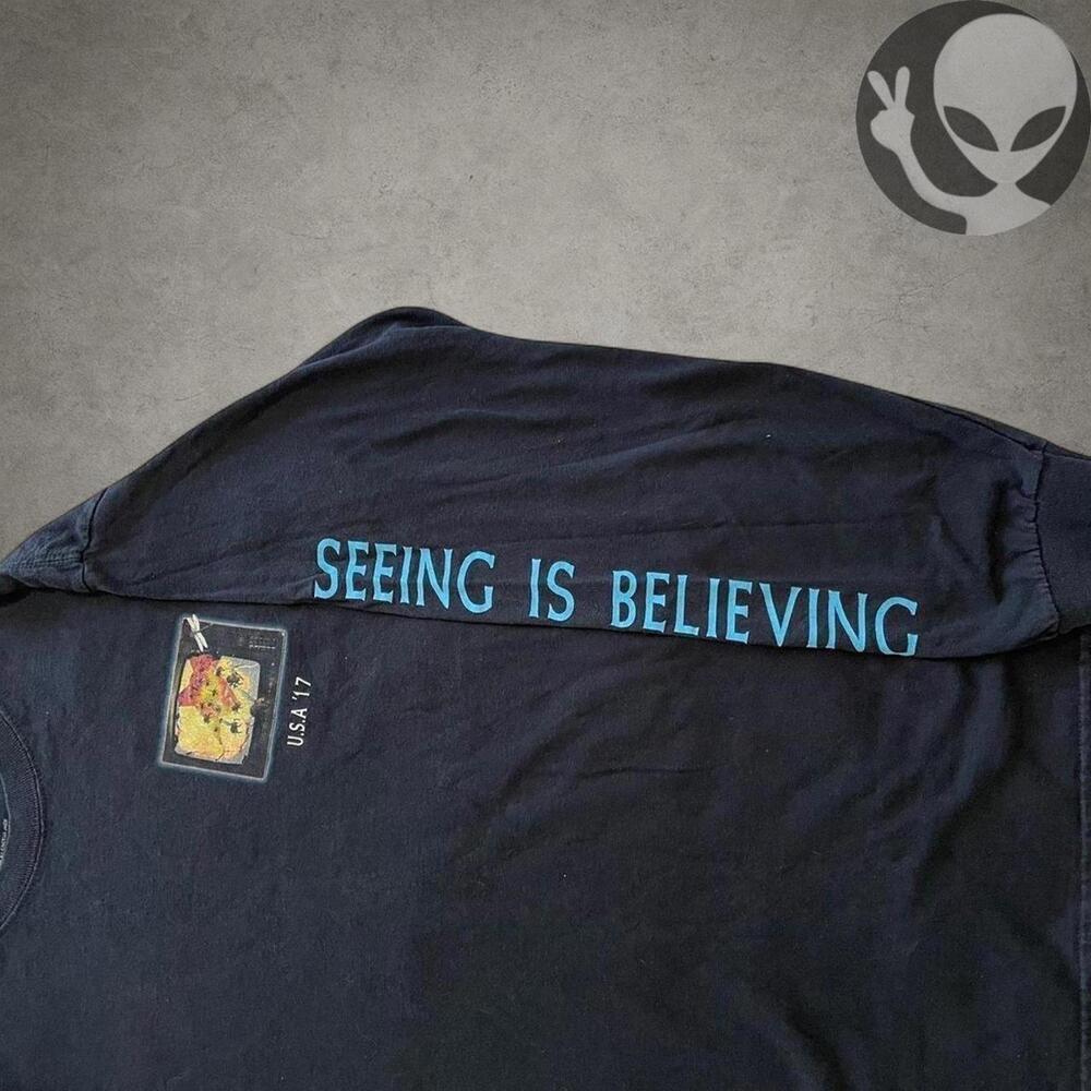 Travis Scott Seeing Is Believing Medium Long Sleeve T 2017 USA Tour Cactus Jack - Picture 6 of 6